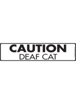 V-Caution Deaf Cat Crossing Sign
